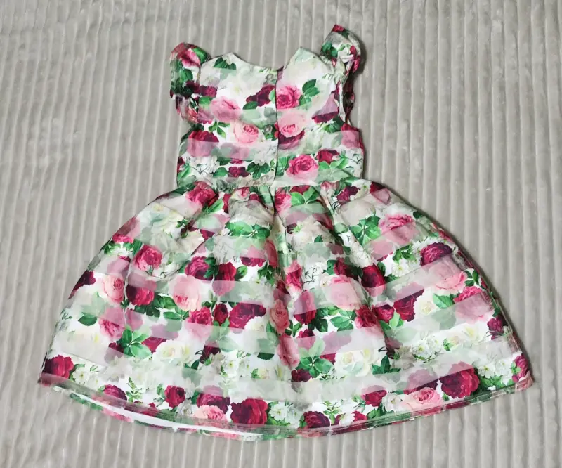 Vestido floral para niña - 1