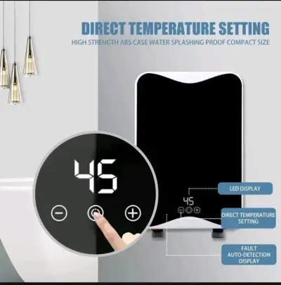 Calentador de agua eléctrico, pantalla LED - miniatura 1
