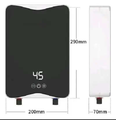 Calentador de agua eléctrico, pantalla LED - miniatura 2