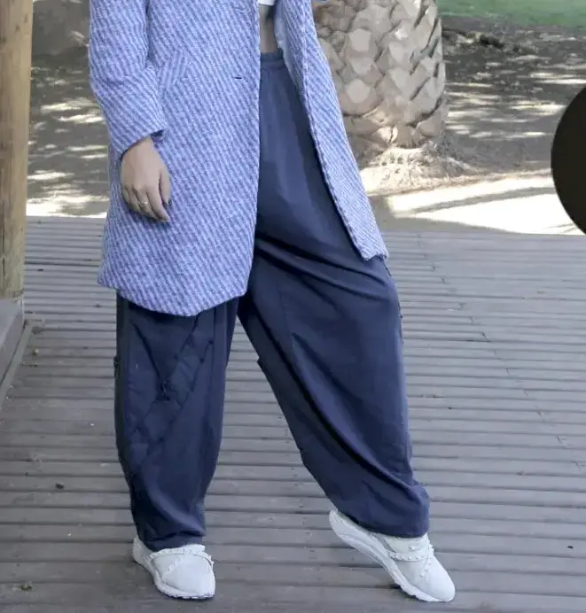 Pantalones Ballon de gamuza - 1