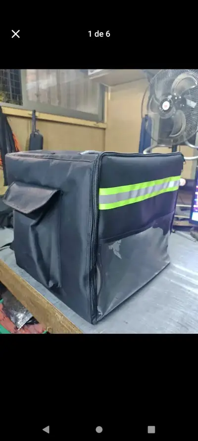 Bolsa de entrega térmica negra - miniatura 2
