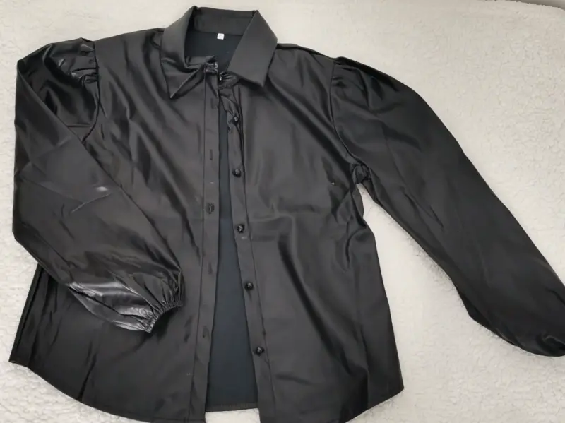Camisa negra de cuero - 2