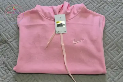 Polerón rosado con capucha Nike - miniatura 1