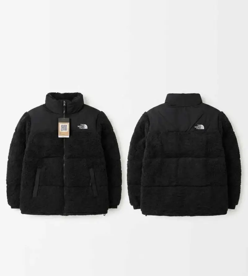 Teddy negro tipo The North Face
