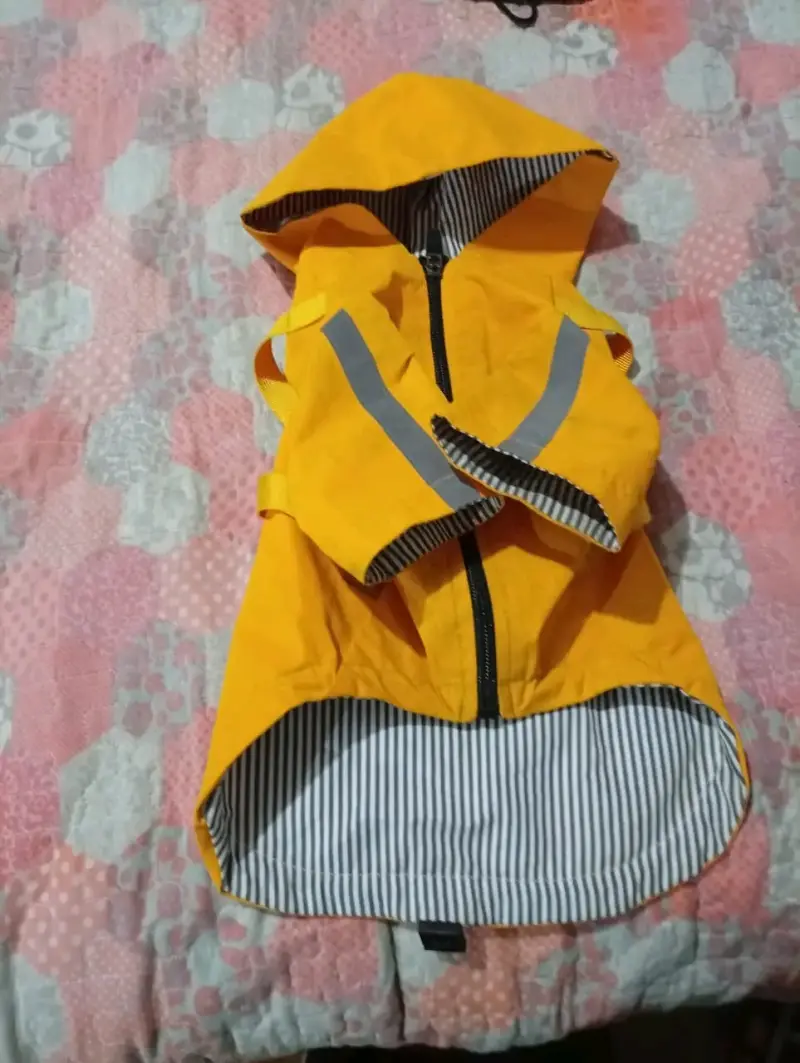 Chaqueta impermeable amarilla para perros - 2