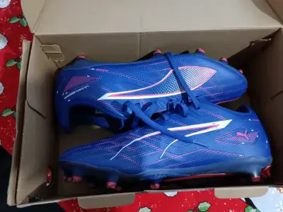 Zapatos de fútbol azules Puma - miniatura 1