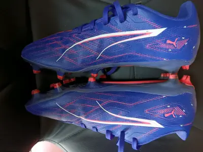 Zapatos de fútbol azules Puma - miniatura 4
