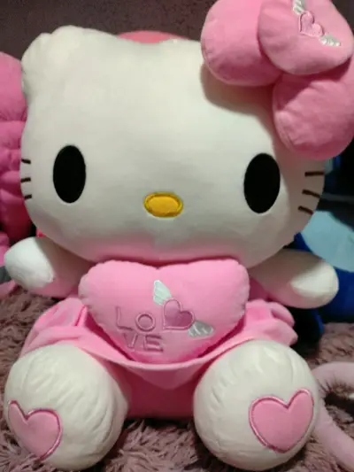 Peluche gigante Hello Kitty rosa - miniatura 1