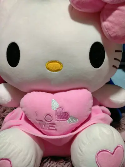 Peluche gigante Hello Kitty rosa - miniatura 3
