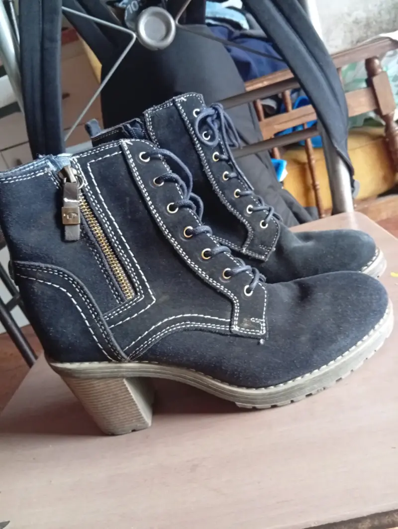 Botines negros con tacón