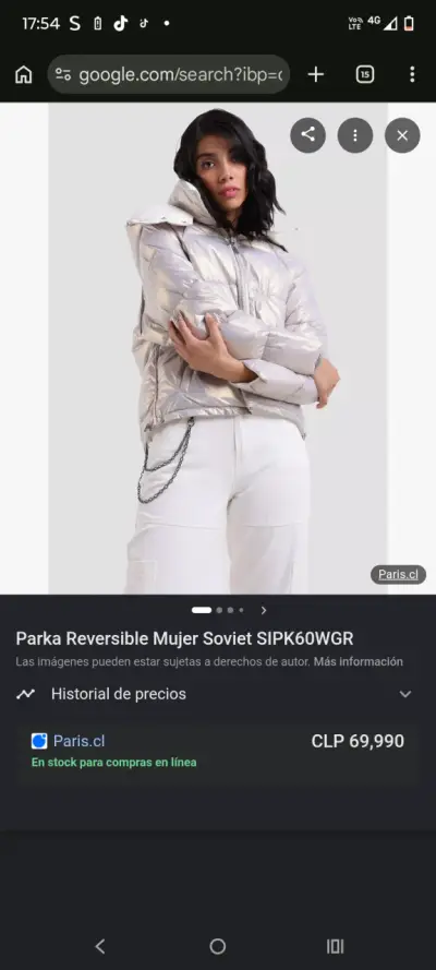 Parka Reversible Negra/Amarilla - miniatura 2