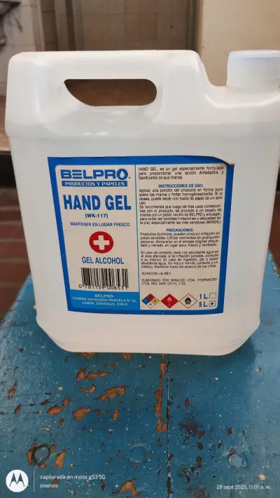 Alcohol  Gel Industrial 5 litros - miniatura 1