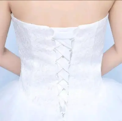 Vestido de novia blanco encaje - miniatura 1