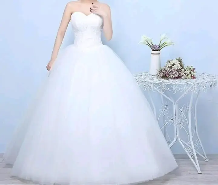 Vestido de novia blanco encaje - 2