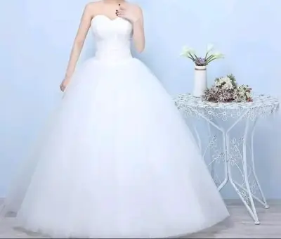 Vestido de novia blanco encaje - miniatura 2