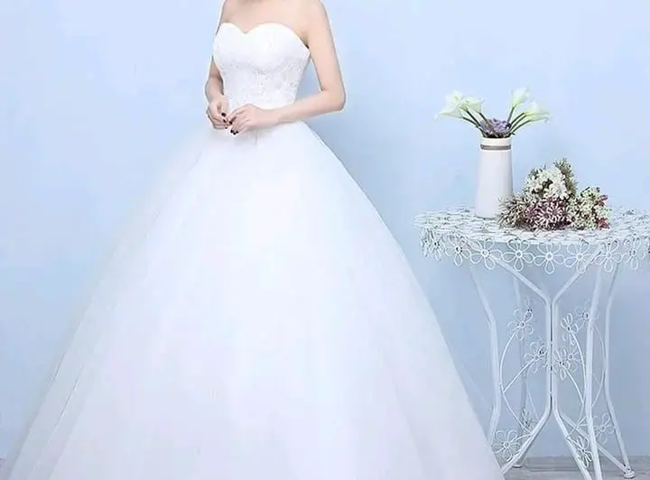 Vestido de novia blanco encaje - 3