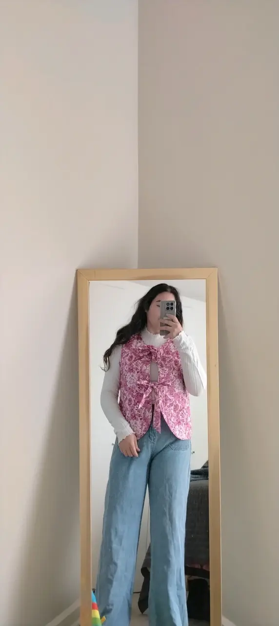 Chaleco rosado estampado - 3
