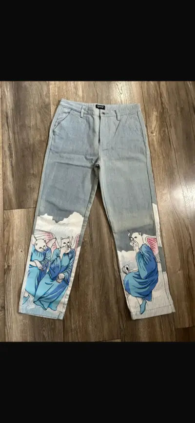 Pantalones coloridos con estampado floral - miniatura 4