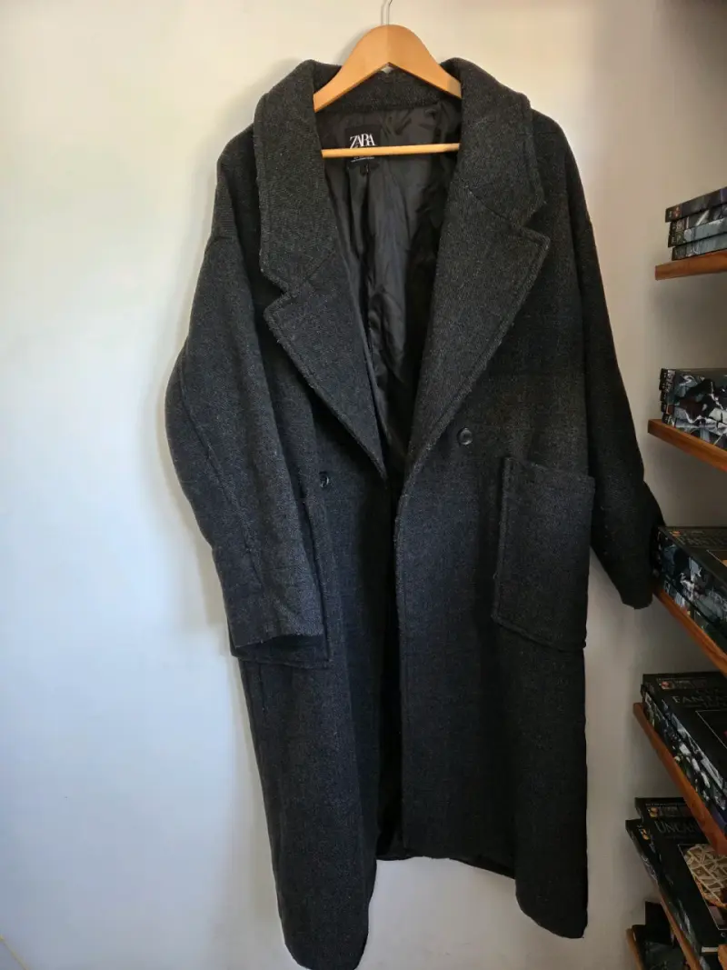 Abrigo gris oscuro Zara - 4