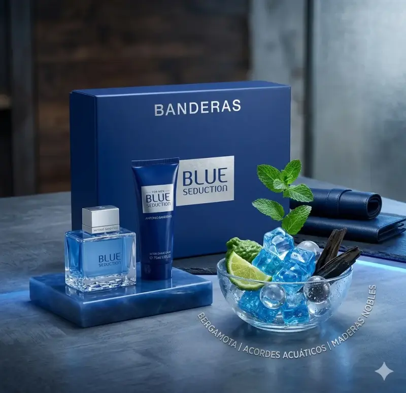 Set perfume y bálsamo Blue Seduction - 2