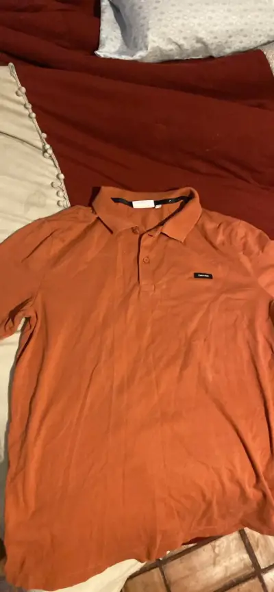 Polera Calvin Klein naranja XL - miniatura 3