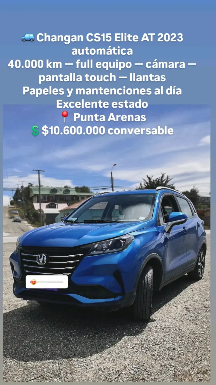Changan CS15 Elite AT 2023 azul