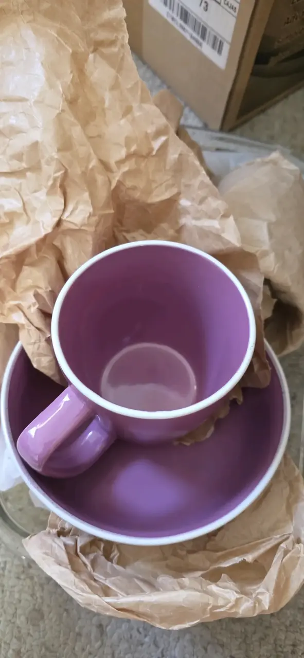 Set de tazas y bowls morados - 5