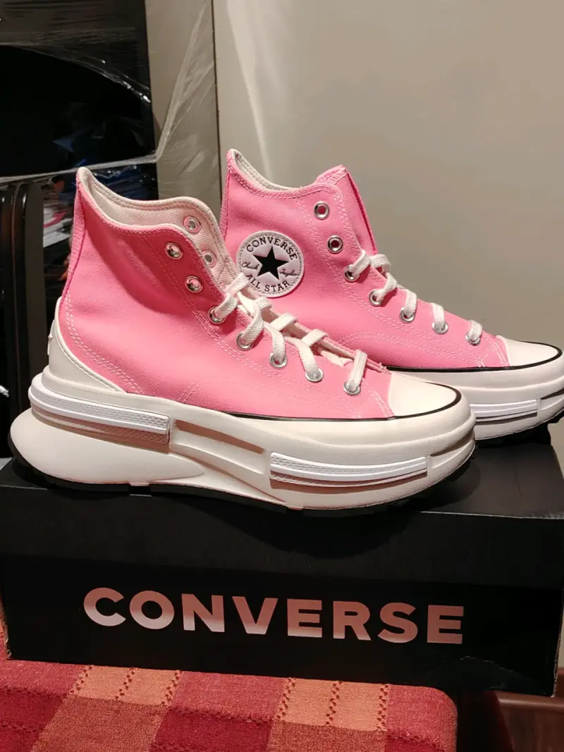 Zapatillas altas rosadas Converse - 1