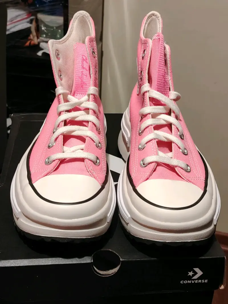 Zapatillas altas rosadas Converse - 3
