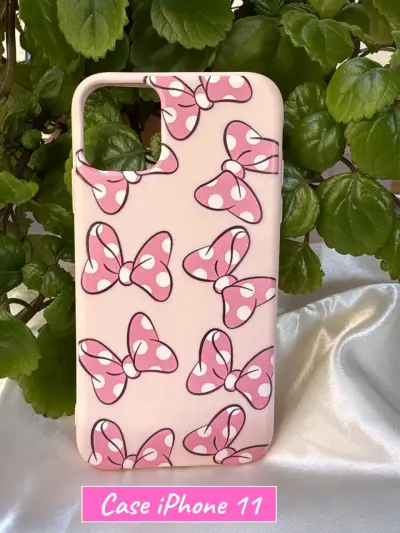 Funda iPhone 11 lazos rosados - miniatura 4