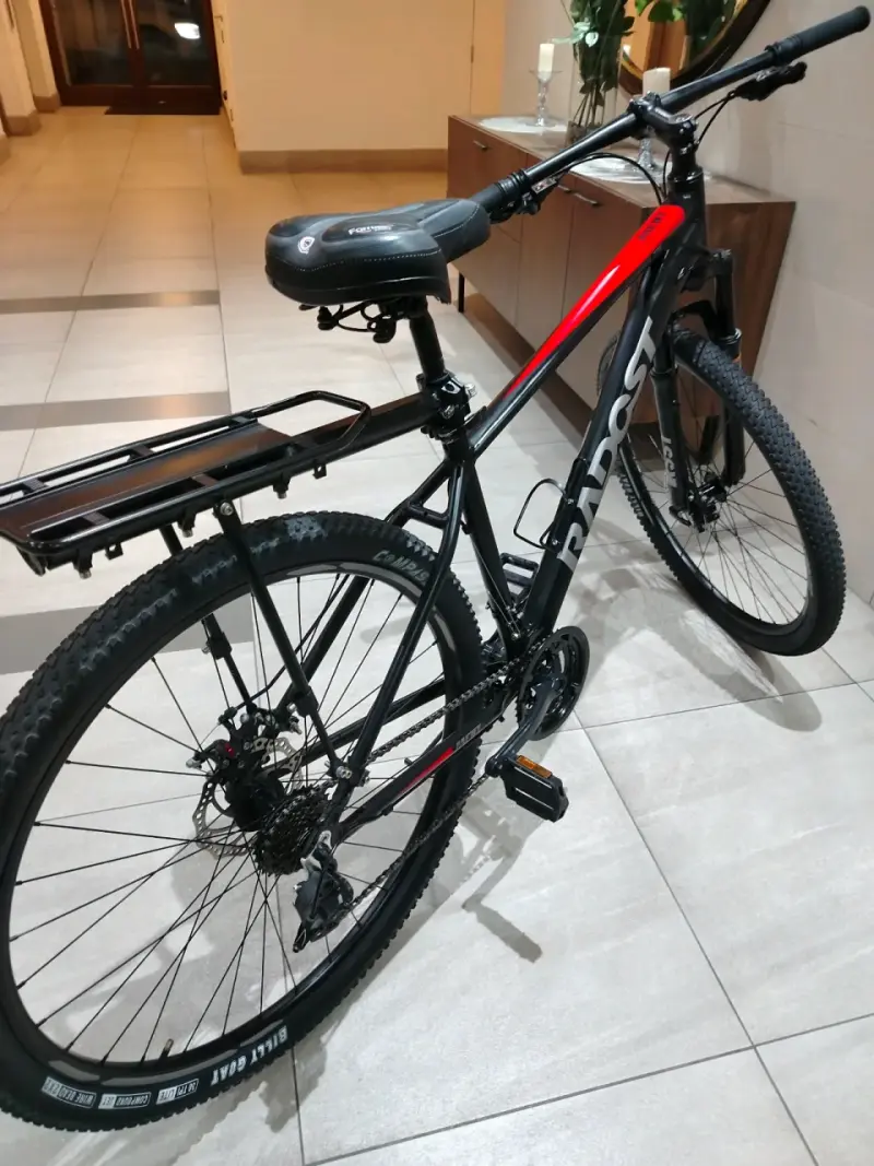 Bicicleta de montaña aro 29 negra y roja - 4