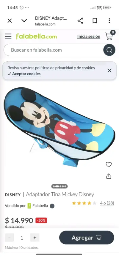 Adaptador Tina Mickey Disney - miniatura 1