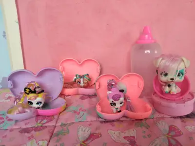 Set de muñecos coleccionables vip pets - miniatura 1