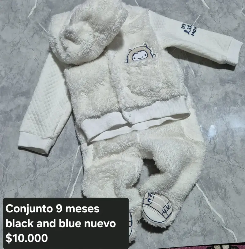 Conjunto polar para bebé 9 meses