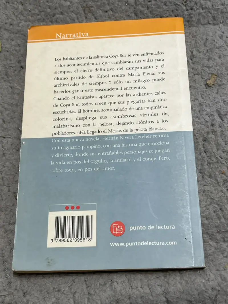 Libro 'El Fantasista' de Hernán Rivera Letelier - 2