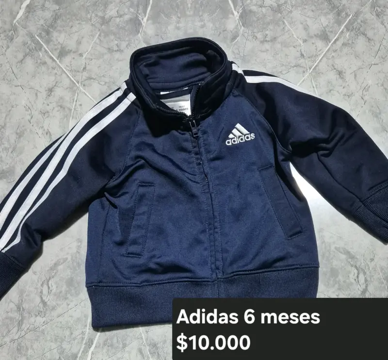 Polerón Adidas azul bebé