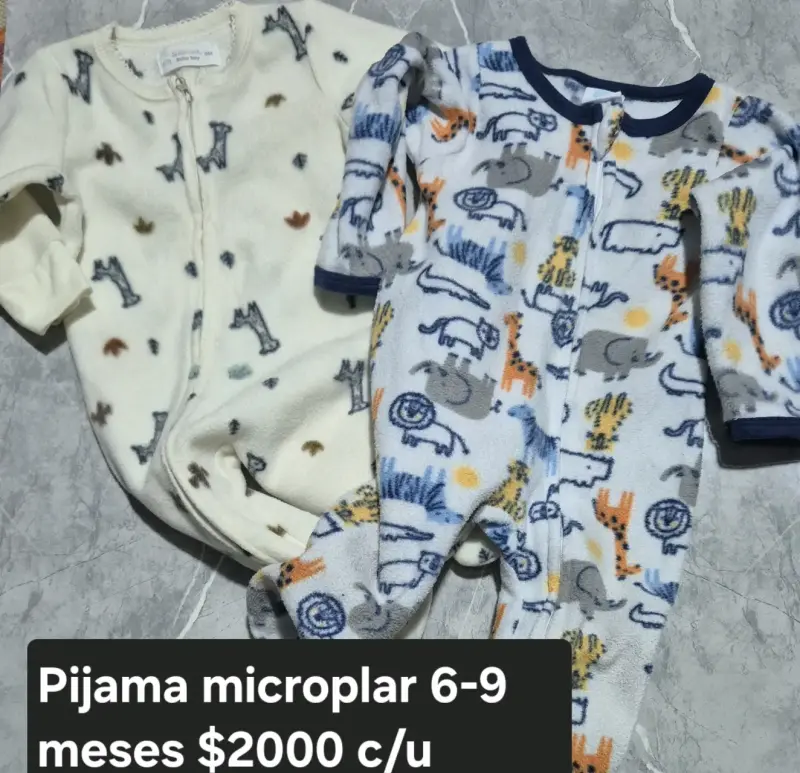 Pijamas de bebé micro polar 6-9 meses