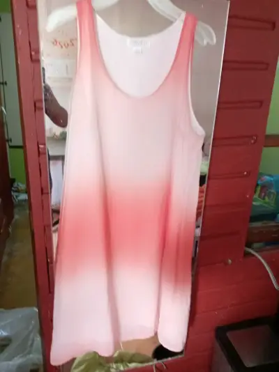 Vestido sin mangas degradado rosa - miniatura 1