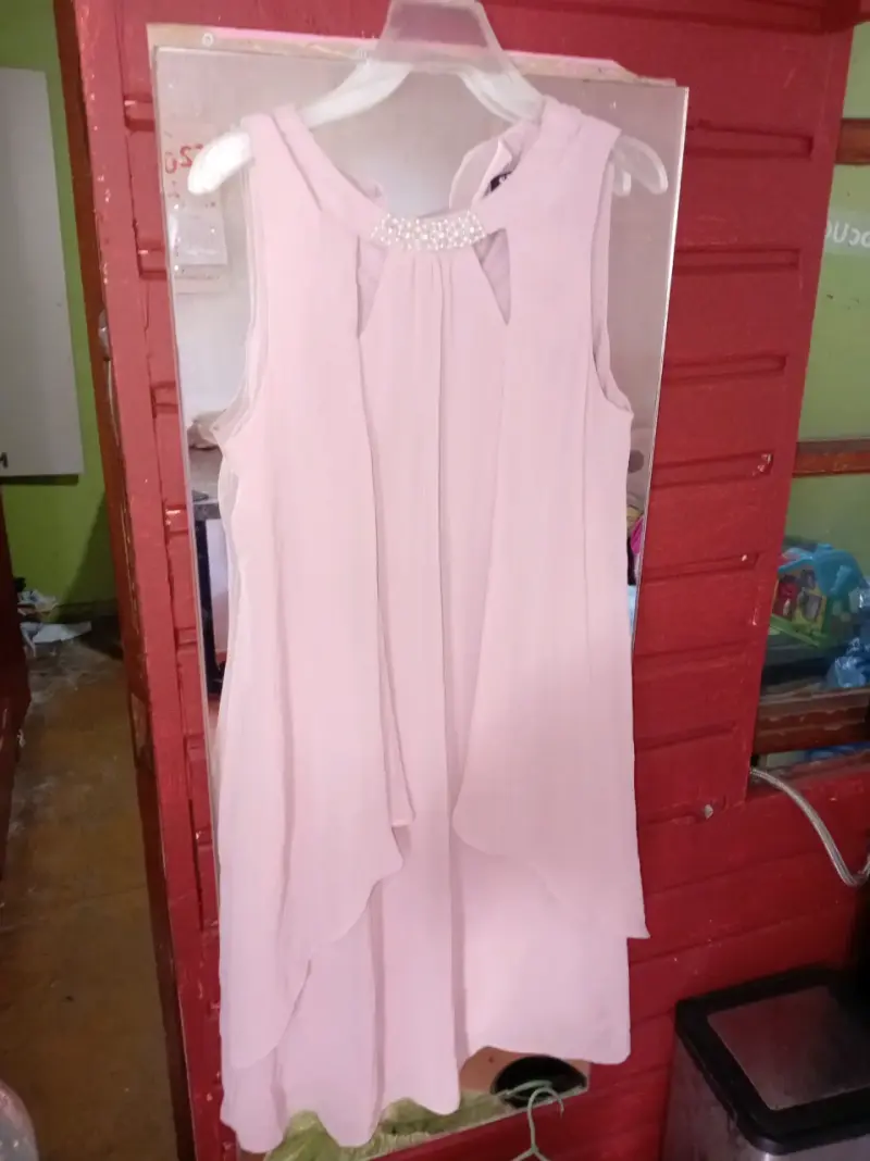 Vestido sin mangas degradado rosa - 4