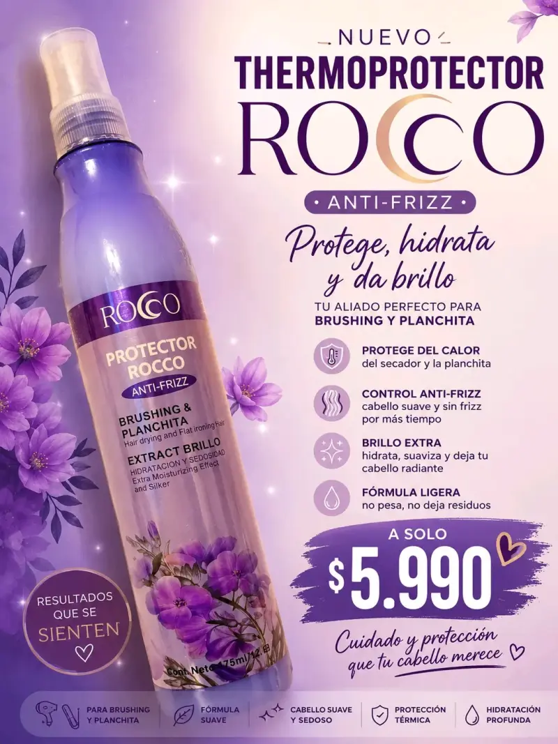 Protector térmico ROCCO anti-frizz