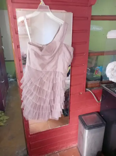 Vestido azul strapless nuevo - miniatura 4