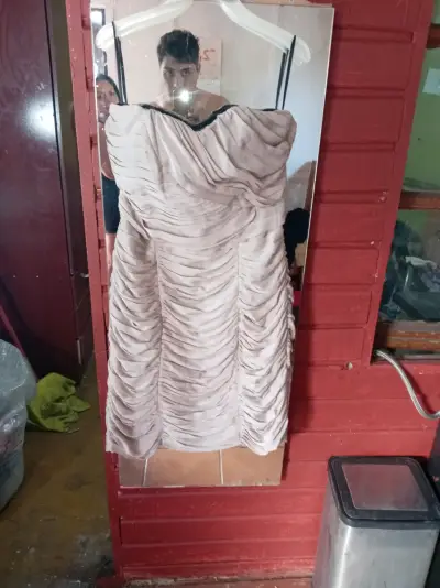 Vestido azul strapless nuevo - miniatura 6