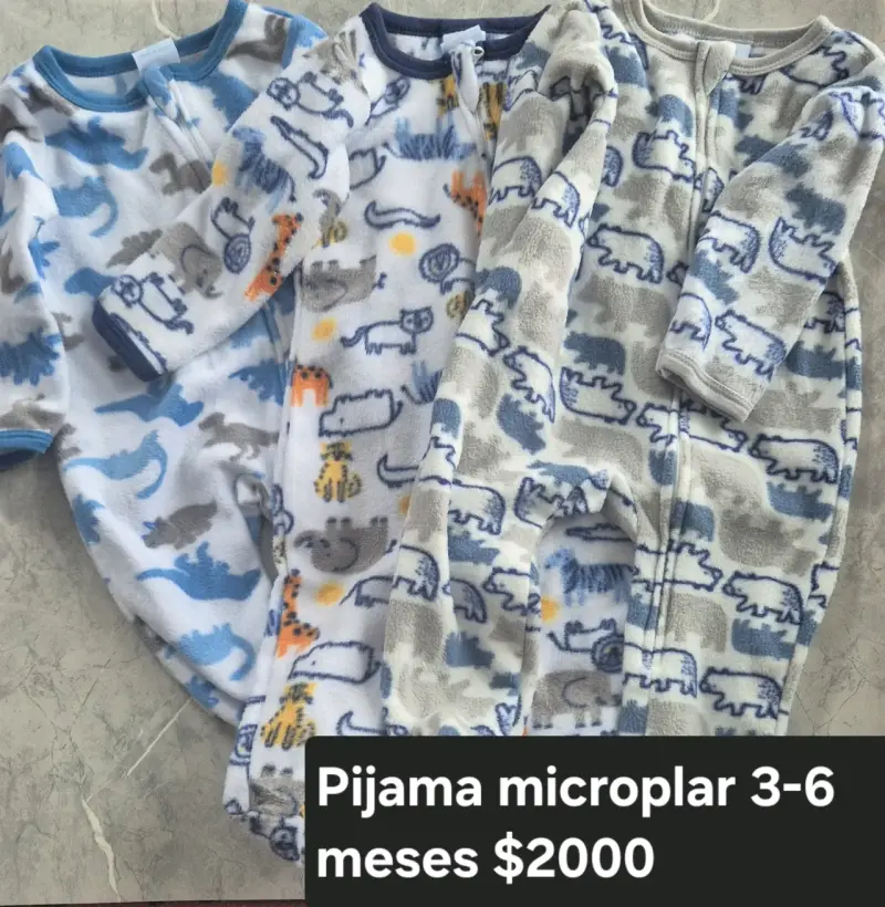 Pijamas micropolar 3-6 meses