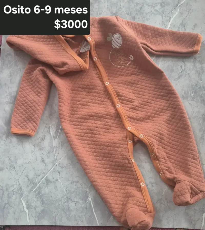 Osito bebé 6-9 meses naranja