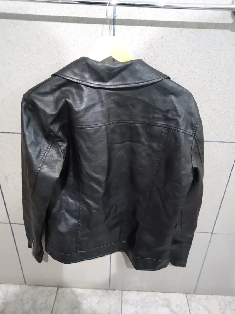 Chaqueta de cuero negro Americanino - 2