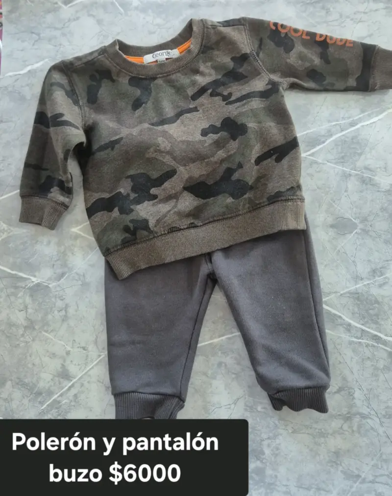 Conjunto camuflado para niño