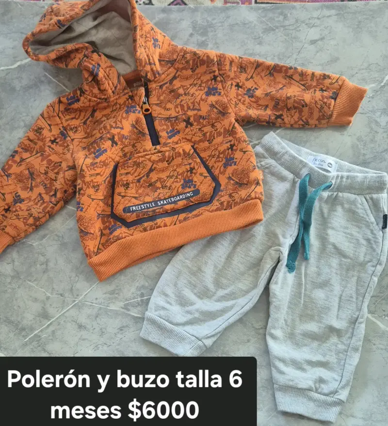 Polerón y buzo bebé 6 meses
