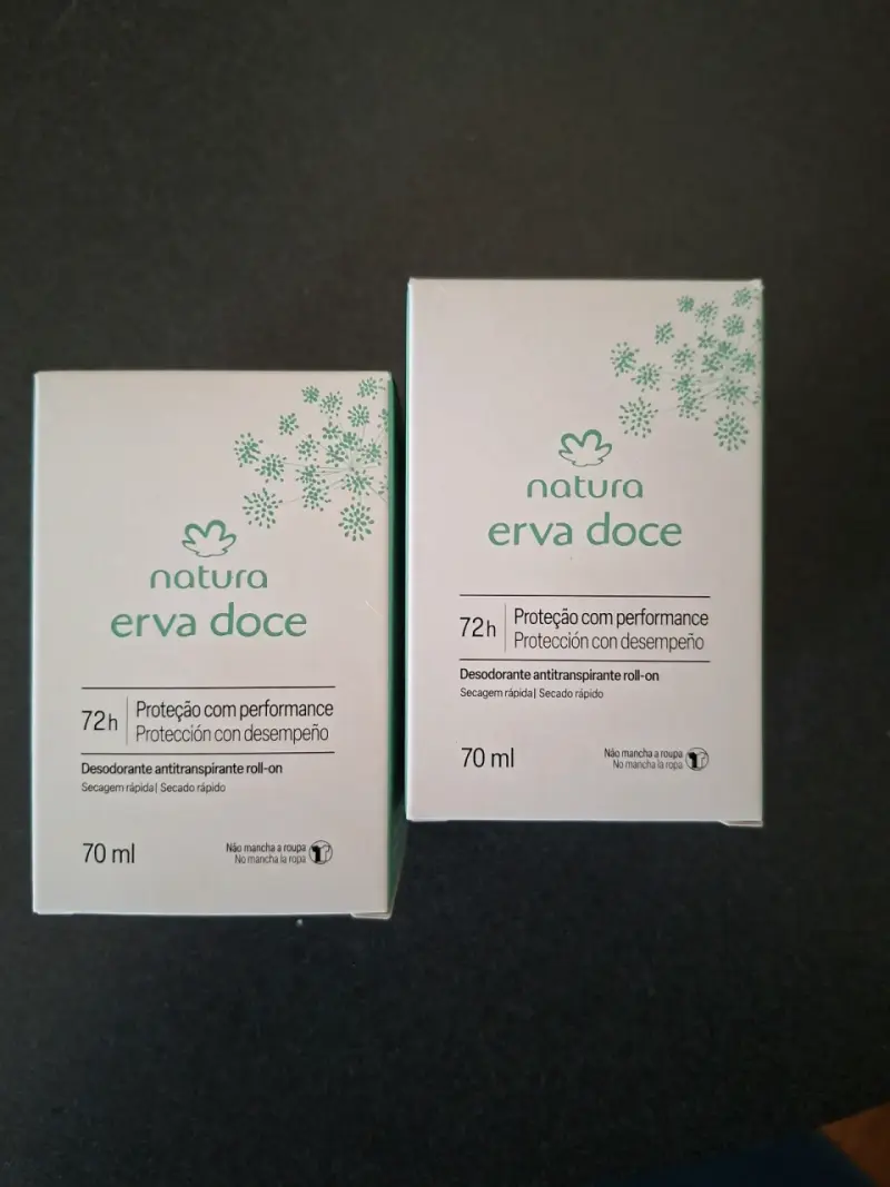 Desodorante Natura Erva Doce 70 ml $6000 c/u