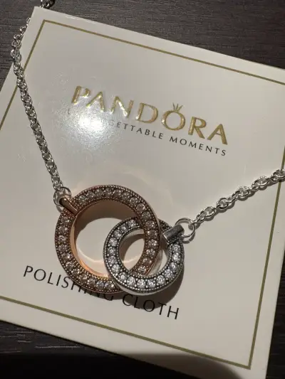 Collar de doble círculo Pandora - miniatura 1