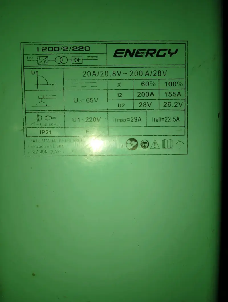 Soldadora Energy 1200/2/220 - 1